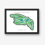 Dalhousie Golf Club Golf Course Prints, Missouri, Golf Map Artwork