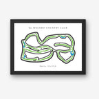 El Macero Country Club Golf Course Prints, California, Golf Map Artwork