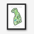 Redgate Golf Course Prints, Maryland, Golf Map Artwork
