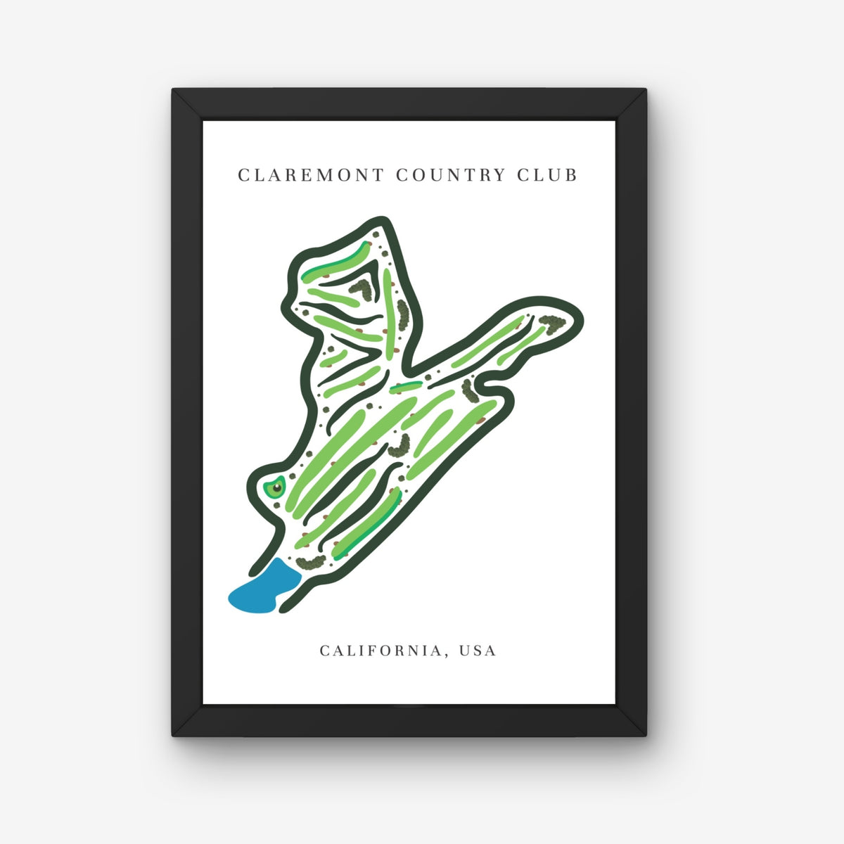 Claremont Country Club, Golf Course Print, California