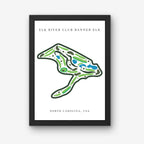 Elk River Club Golf Course Print, North Carolina, Golf Map Artworks
