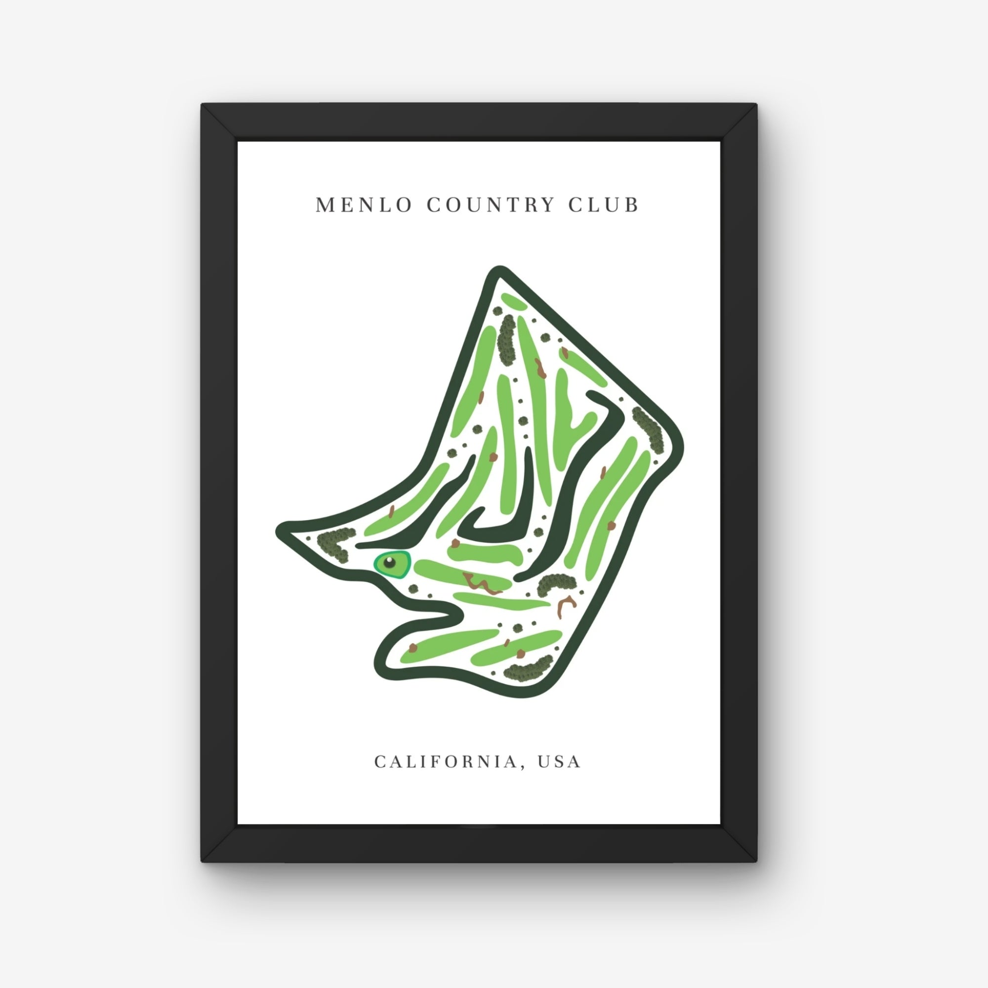 Menlo Country Club, Golf Course Print, California