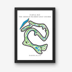 The Arnold Palmer Golf Course Golf Course Prints, Kahuku – Hawaii, Golf Map Artwork
