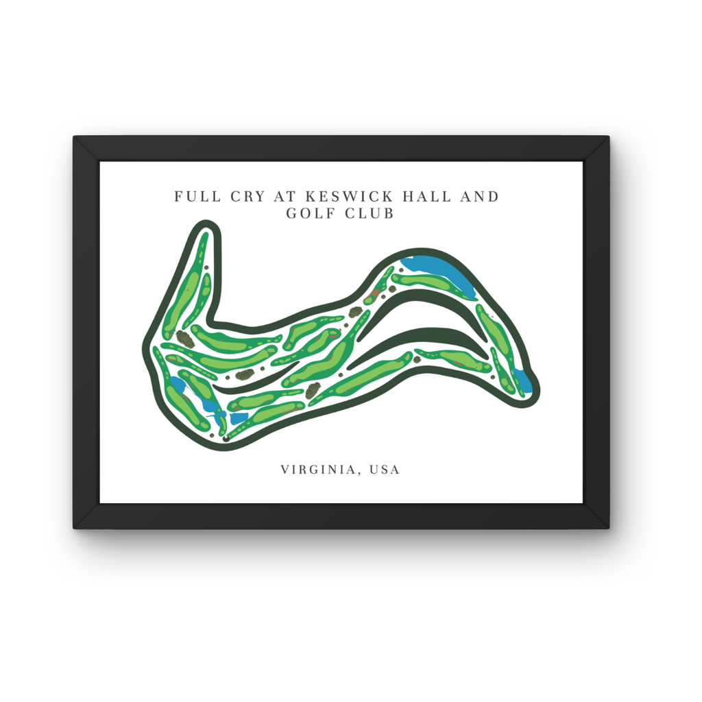 Full Cry at Keswick Hall and Golf Club, Golf Course Prints, Virginia
