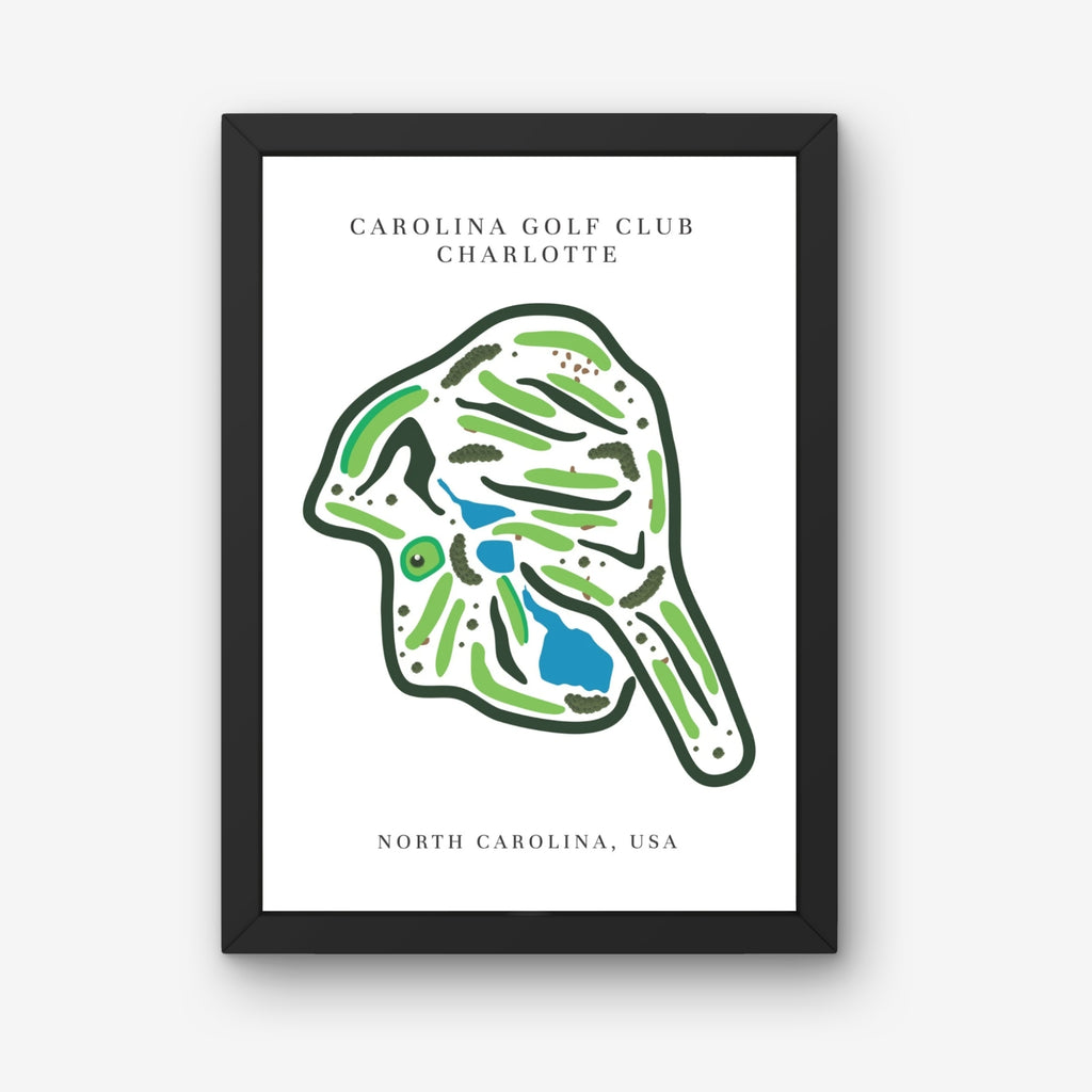 Carolina Golf Club Golf Course Print, North Carolina, Golf Map artworks