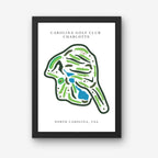 Carolina Golf Club Golf Course Print, North Carolina, Golf Map artworks