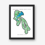 Karsten Creek Golf Club Golf Course Prints, Oklahoma, Golf Map Artwork