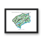 Whispering Pines Golf Club Course Print, Texas