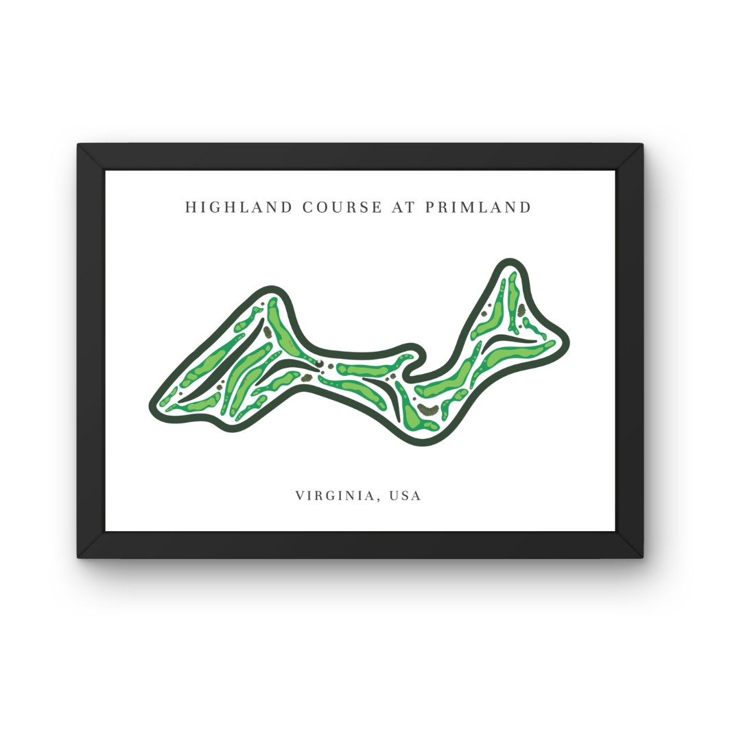 Highland Course At Primland, Golf Course Prints, Virginia