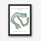 The Club at 12 Oaks Golf Course Prints, North Carolina, Golf Map Artwork