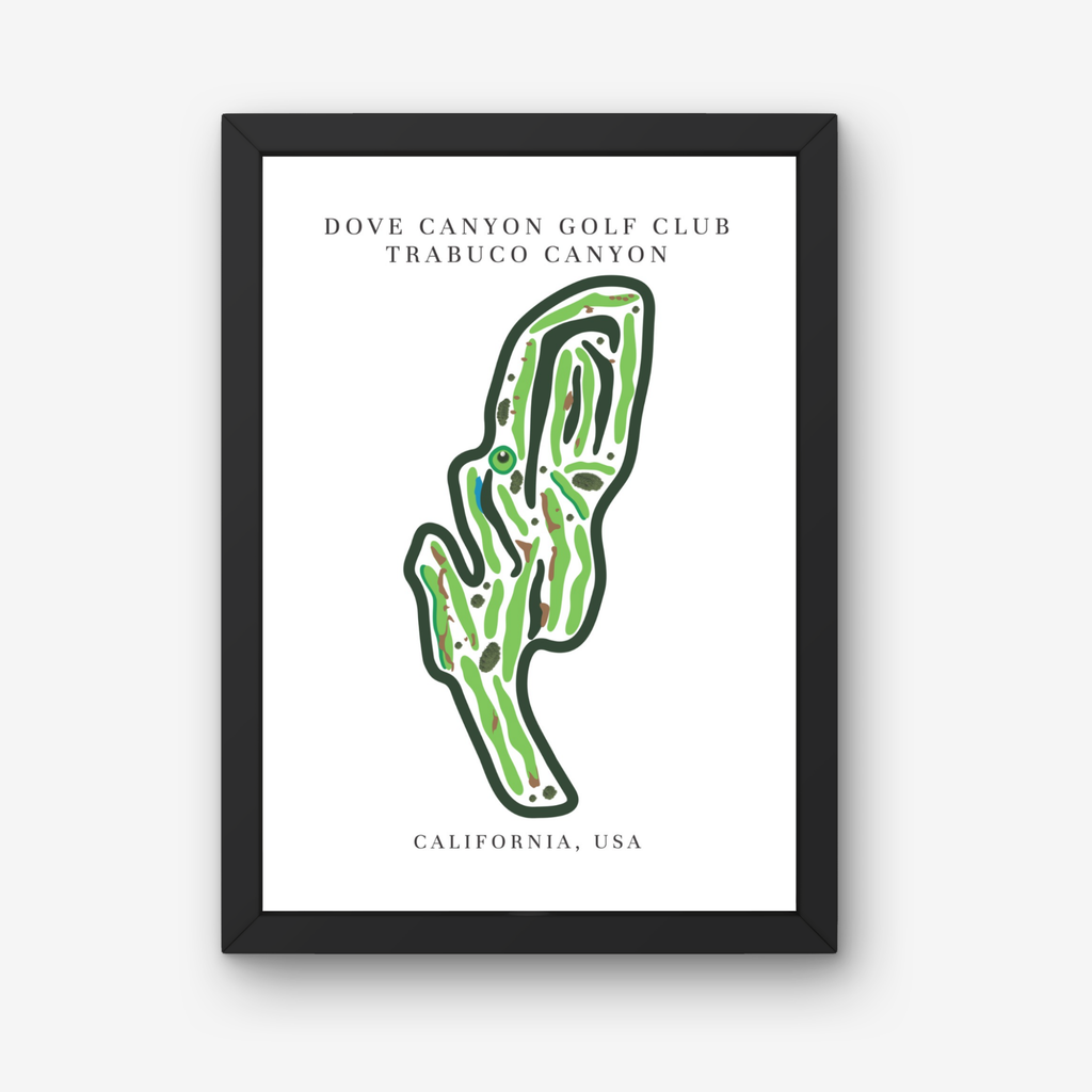 Dove Canyon Golf Club Golf Course Prints, California, Golf Map Artwork