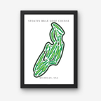Stoatin Brae Golf Course Prints, Michigan, Golf Map Artwork
