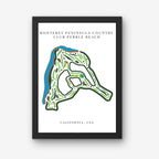 Monterey Peninsula Country Club Golf Course Prints, California, Golf Map Artwork
