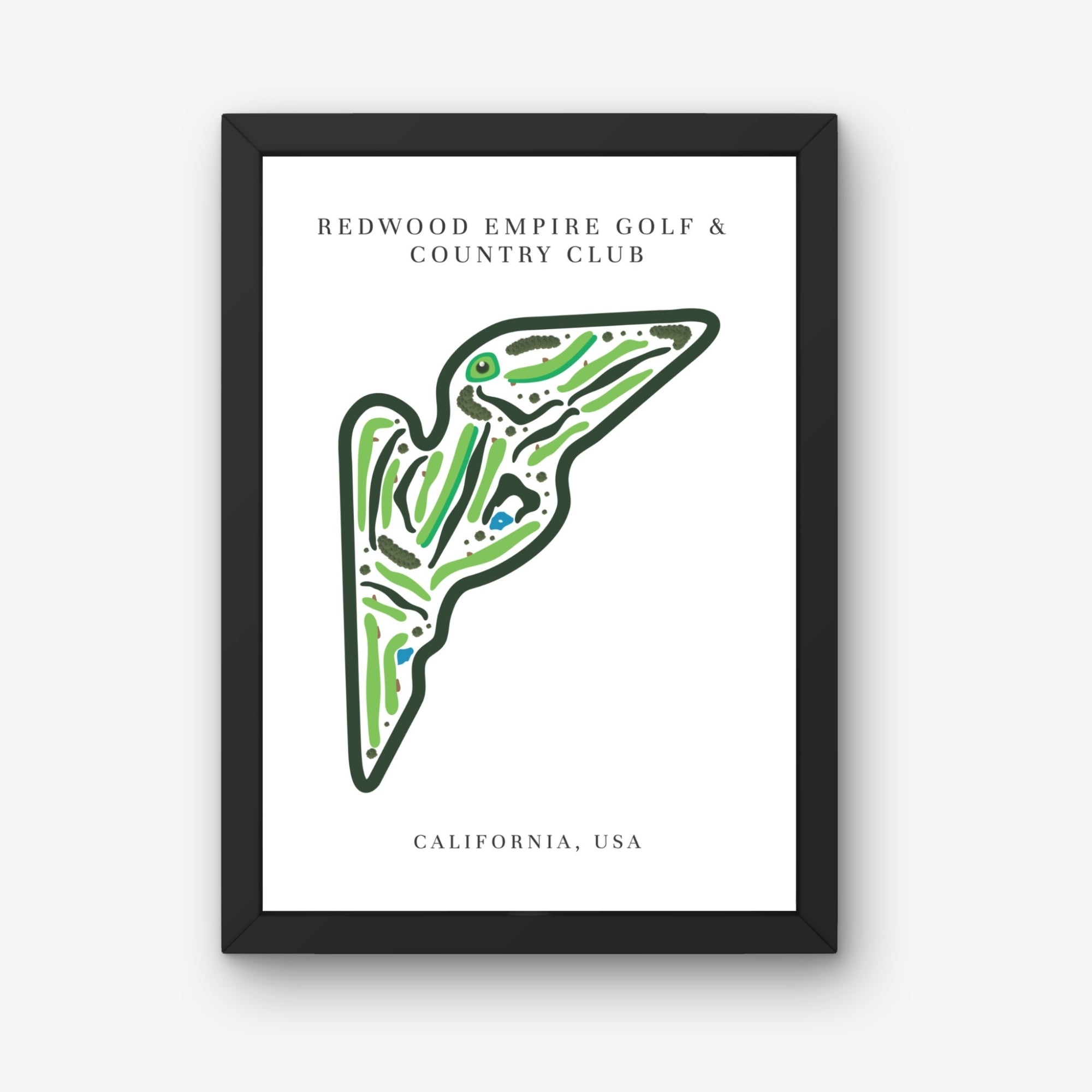 Redwood Empire Golf & Country Club, Golf Course Print, California