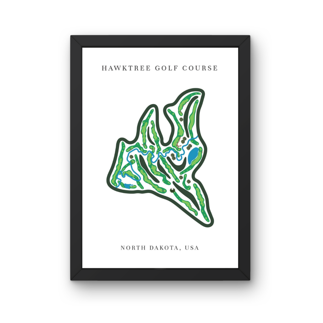 Hawktree  Golf Club, Golf Course Print, North Dakota