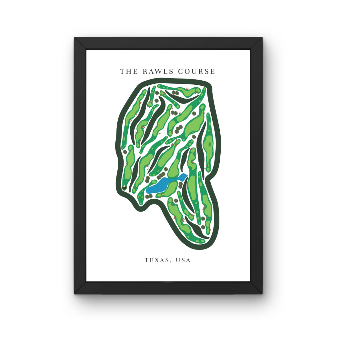 The Rawls Course, Golf Course Prints, Texas