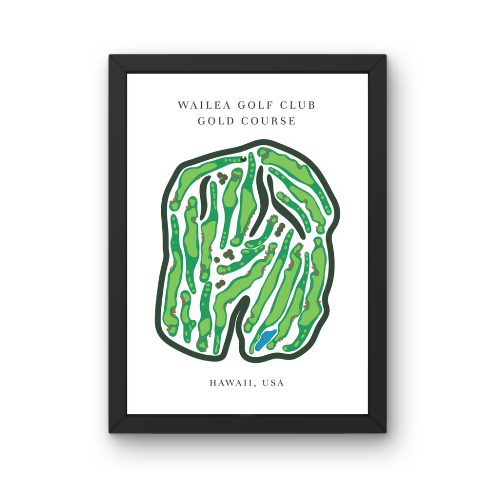 Wailea Golf Club Golf Course Prints, Hawaii