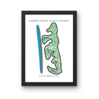 Torrey Pines Golf Course Print, California, Golf Map Artworks