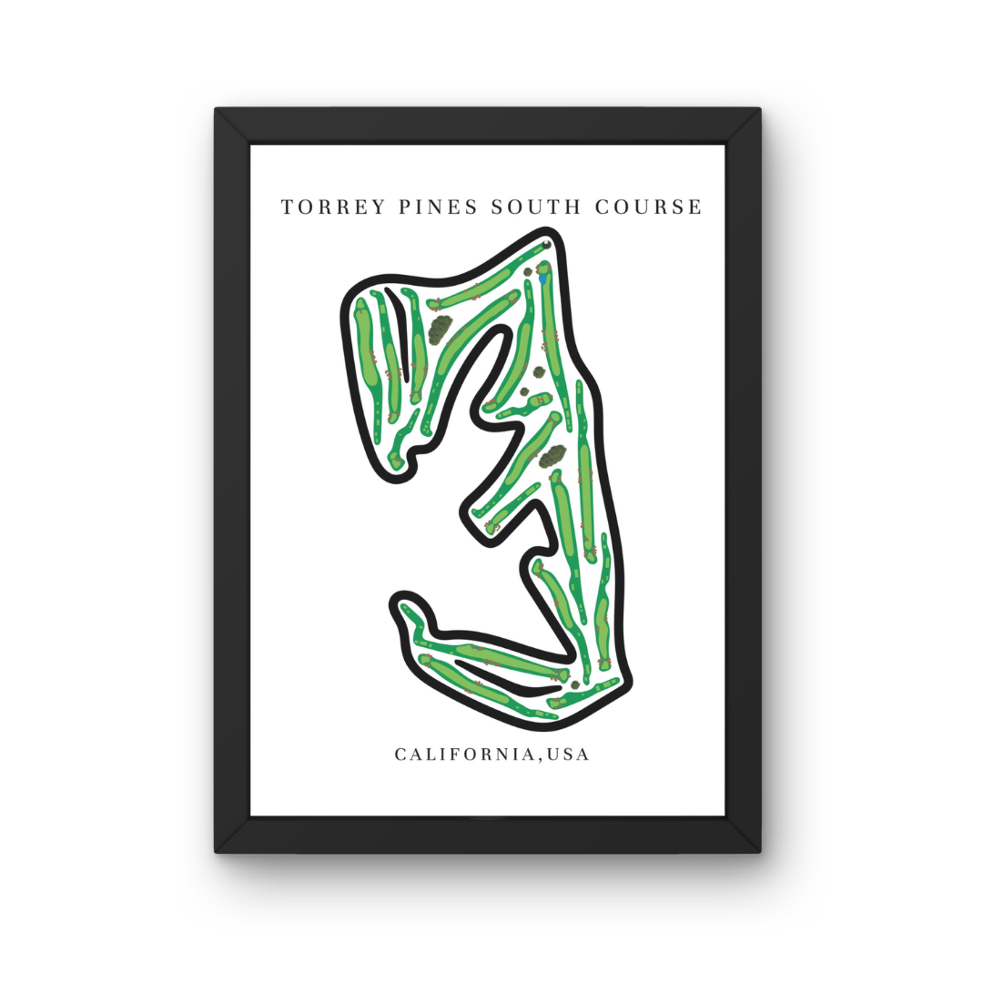 Torrey Pines South Course, Golf Course Print, California