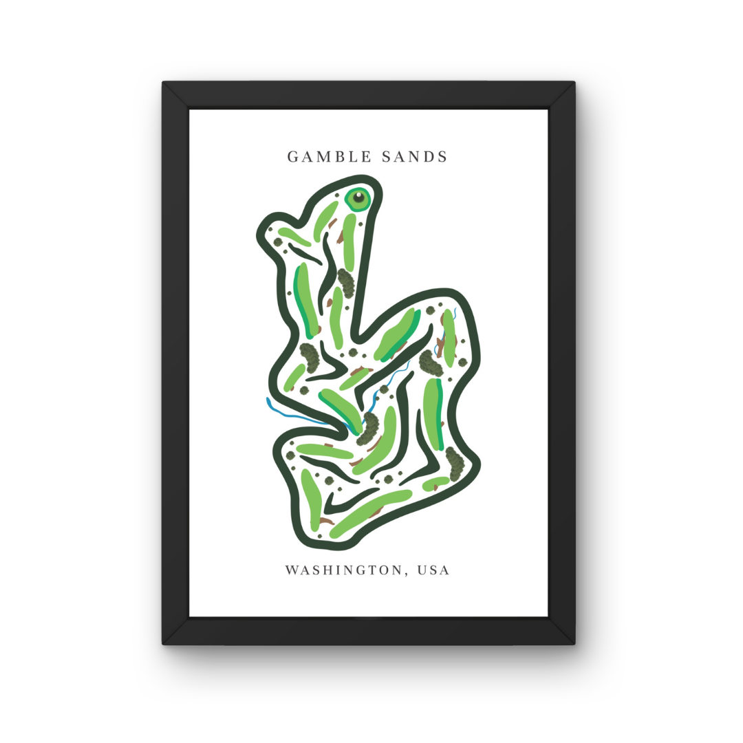 Gamble Sands, Golf Course Prints, Washington