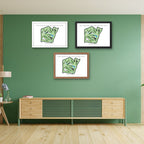 Blue Mound Golf and Country Club Golf Course Prints, Wisconsin, Golf Map Artwork