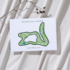 Blythe Golf Course Golf Course Prints, California, Golf Map Artwork