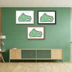 Canterbury Golf Club Golf Course Prints, Ohio, Golf Map Artwork