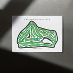 Canterbury Golf Club Golf Course Prints, Ohio, Golf Map Artwork