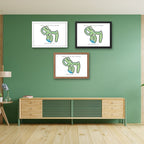 Cedar Creek Golf Course Golf Course Prints, Oklahoma, Golf Map Artwork