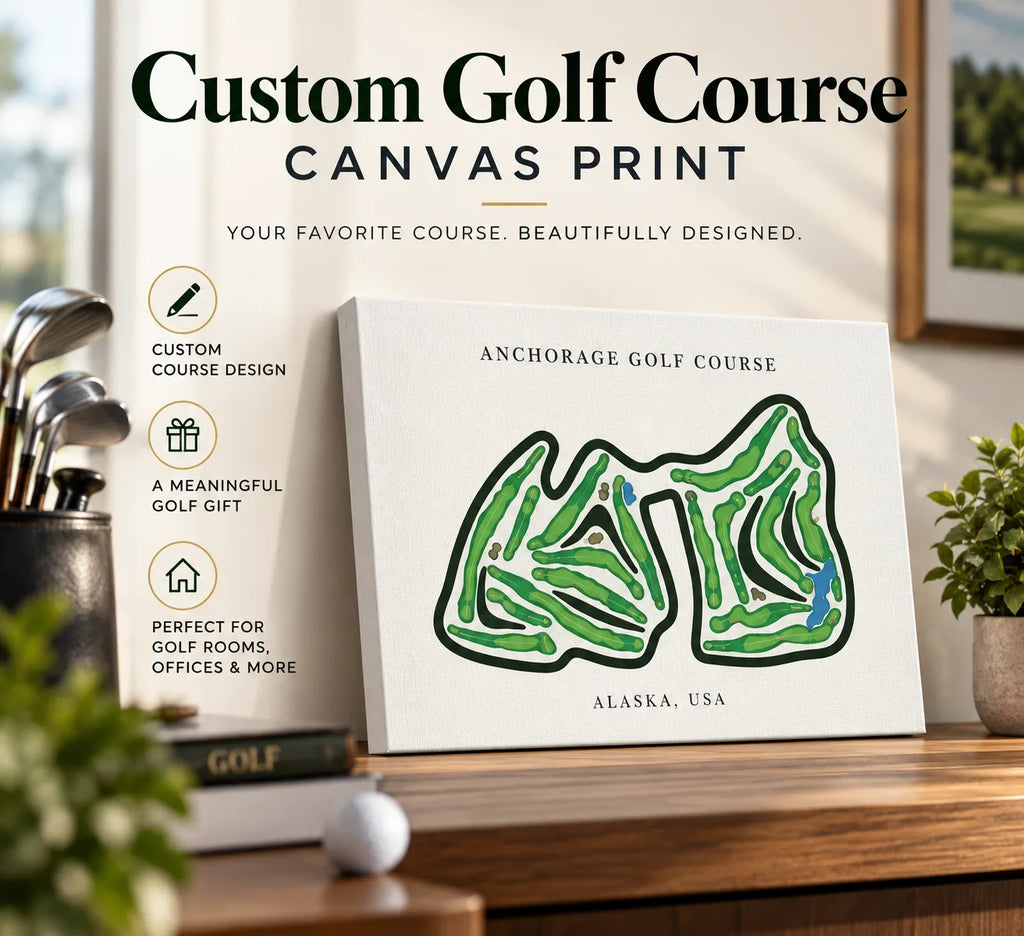 Custom Golf Course Canvas Print