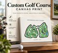 Custom Golf Course Canvas Print