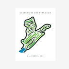 Claremont Country Club, Golf Course Print, California