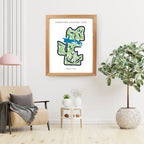 TPC Sawgrass Players Stadium Golf Course Prints, California, Golf Map Artwork