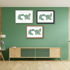 Forest Dunes Golf Club Golf Course Prints, Michigan, Golf Map Artwork