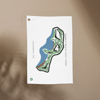 Pebble Beach Golf Links, Golf Course Print, California | Golf Course Print Towels | Golf Course Microfiber