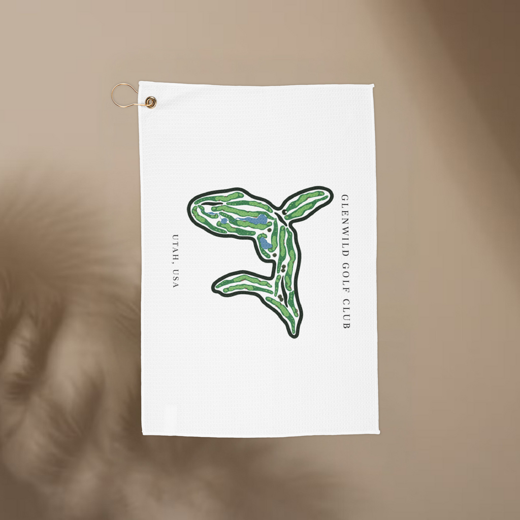 Glenwild Golf Club, Golf Course Towel, Utah | Golf Course Print Towels