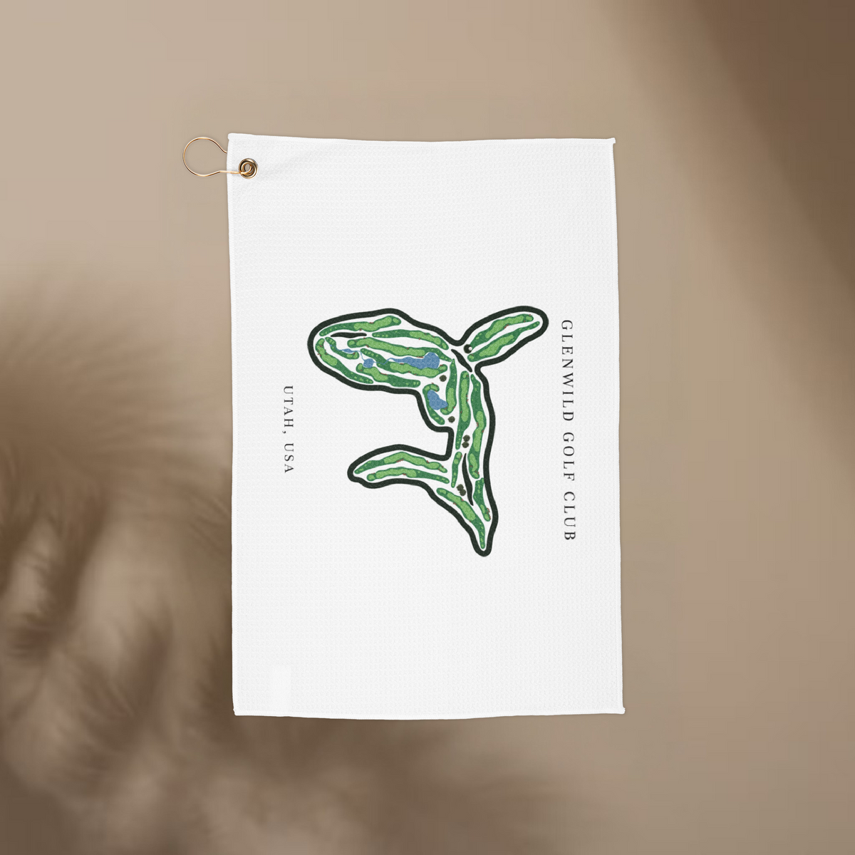 Glenwild Golf Club, Golf Course Towel, Utah | Golf Course Print Towels