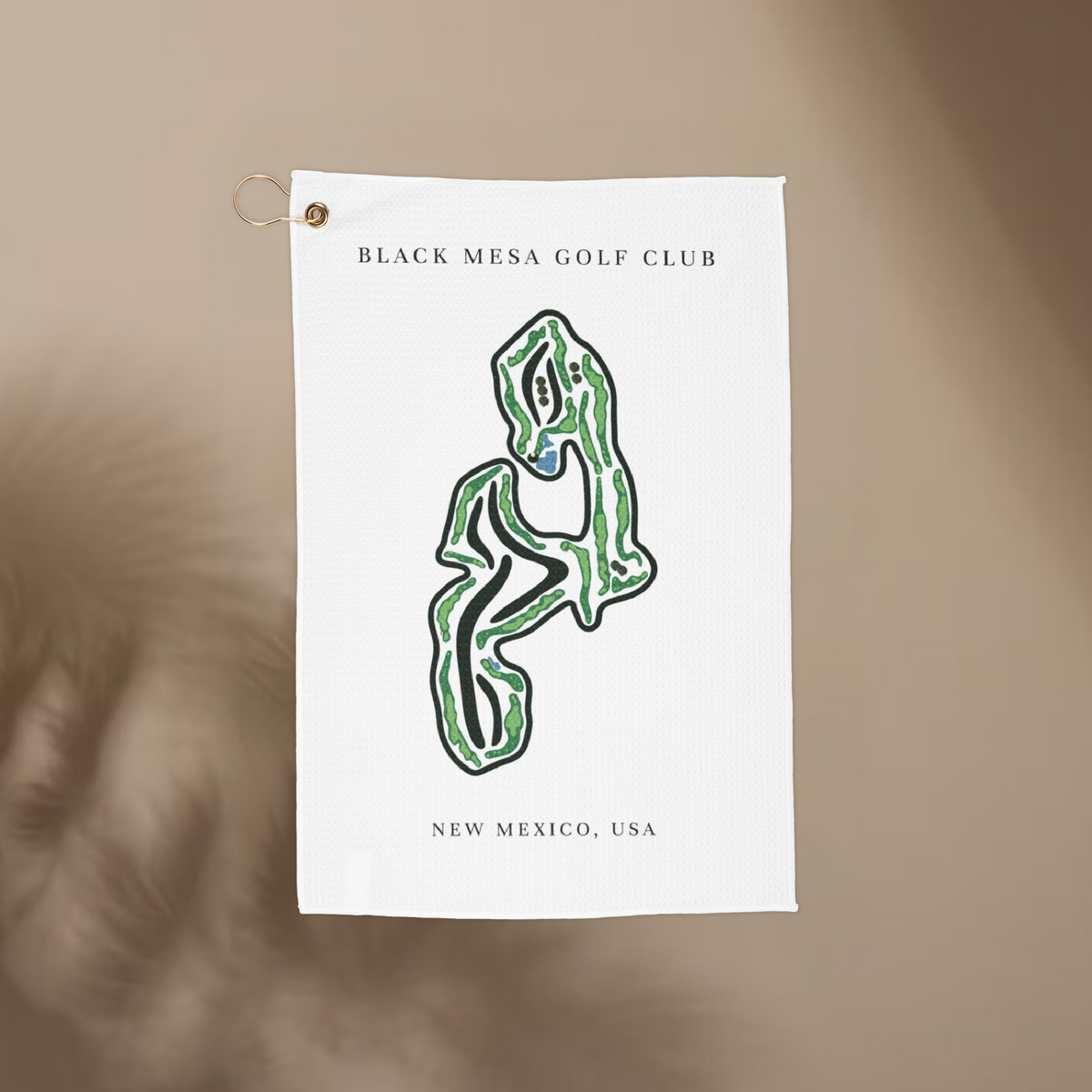 Black Mesa Golf Club, Golf Course Towel, New Mexico | Golf Course Print Towels