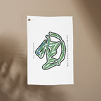 Caves Valley Golf Club, Golf Course Towel, Maryland | Golf Course Print Towels