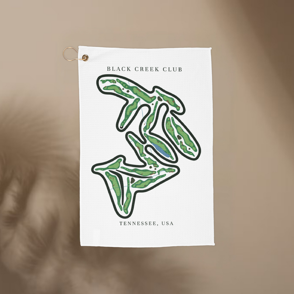 Black Creek Club, Golf Course Towel, Tennessee | Golf Course Print Towels
