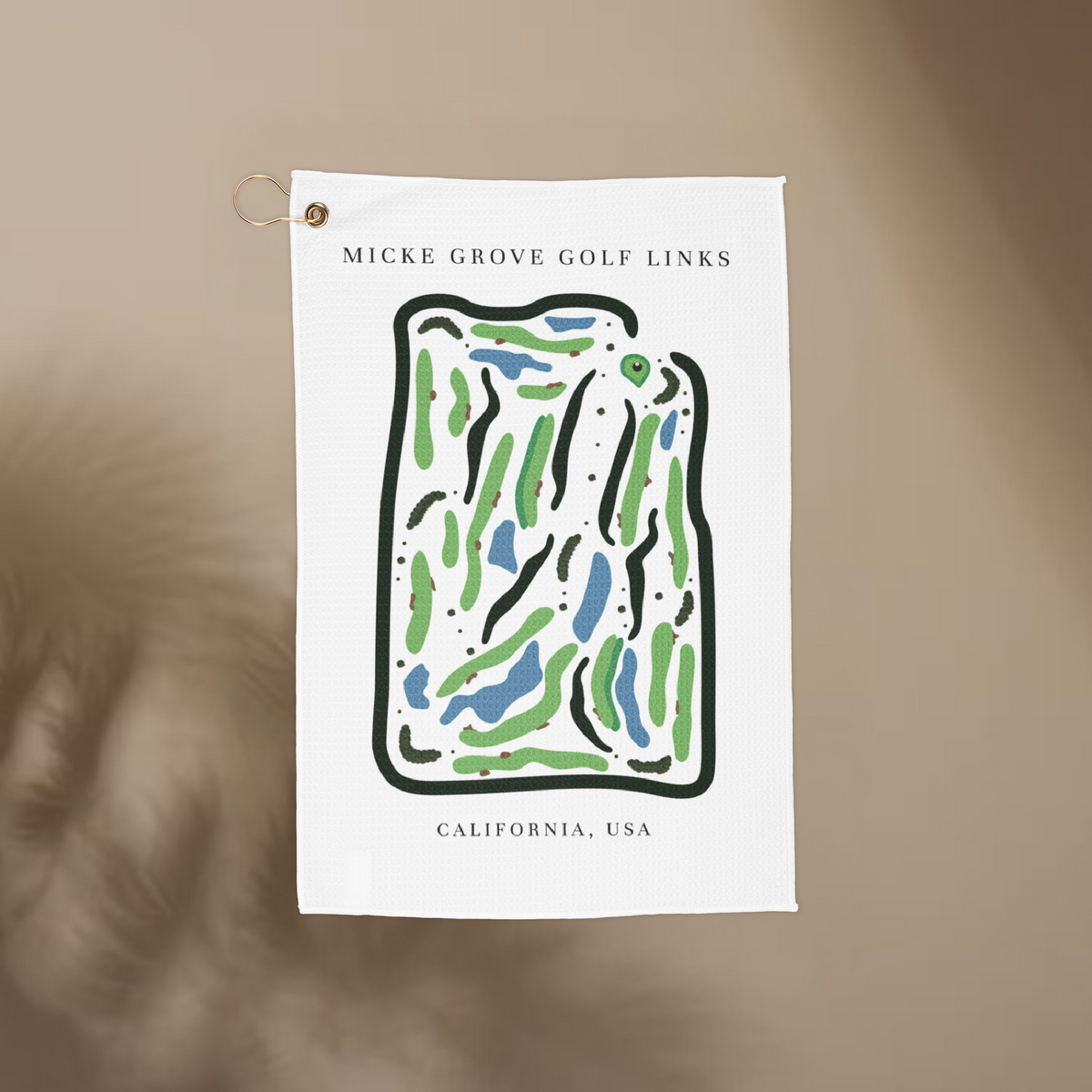 Micke Grove Golf Links, Golf Course Print, California | Golf Course Print Towels | Golf Course Microfiber