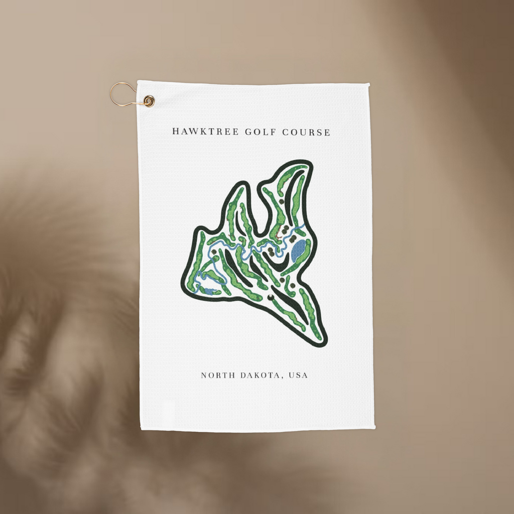 Hawktree , Golf Course Towel, North Dakota | Golf Course Print Towels