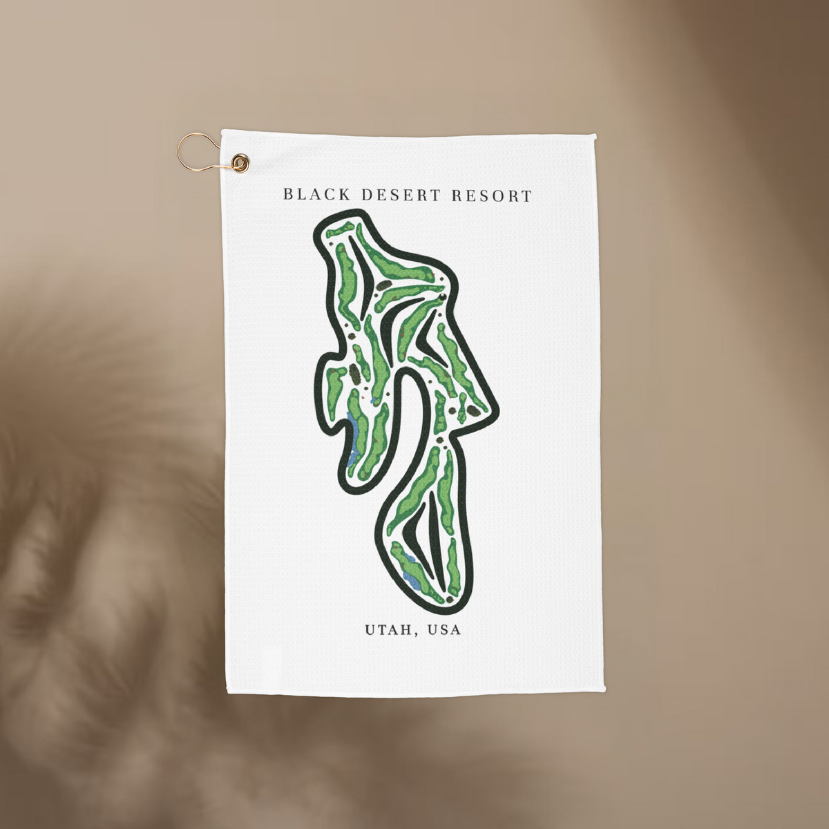 Black Desert Resort, Golf Course Towel, Utah | Golf Course Print Towels