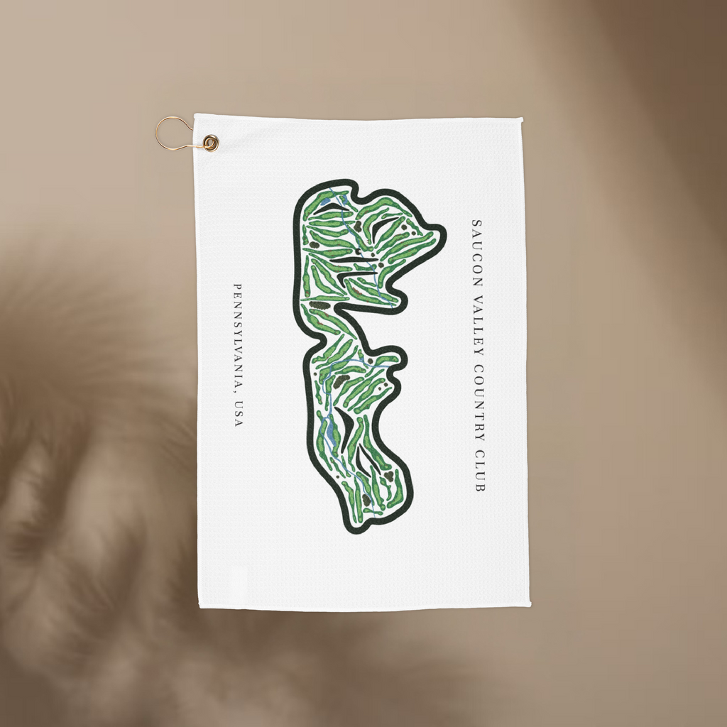 Saucon Valley Country Club, Pennsylvania | Golf Course Print Towels | Golf Course Microfiber