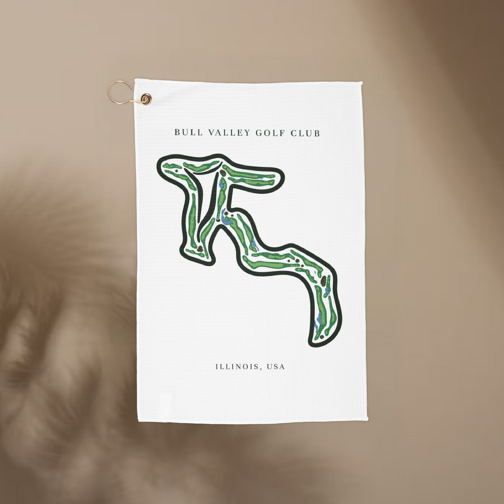 Bull Valley Golf Club, Golf Course Towel, Illinois | Golf Course Print Towels