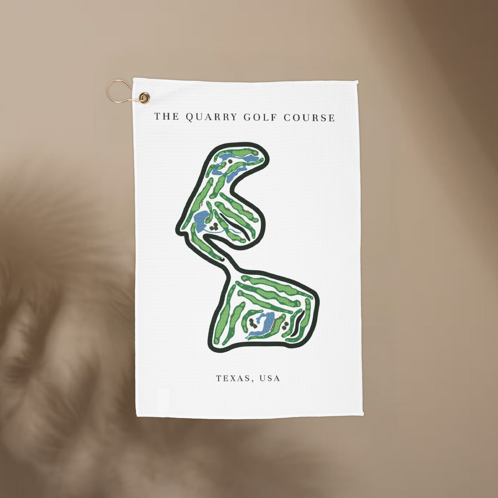 The Quarry Golf Course, Golf Course Towel, Texas | Golf Course Print Towels