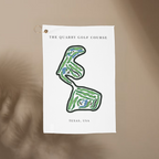 The Quarry Golf Course, Golf Course Towel, Texas | Golf Course Print Towels
