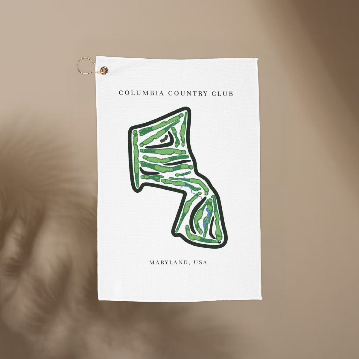 Columbia Country Club, Golf Course Towel, Maryland| Golf Course Print Towels