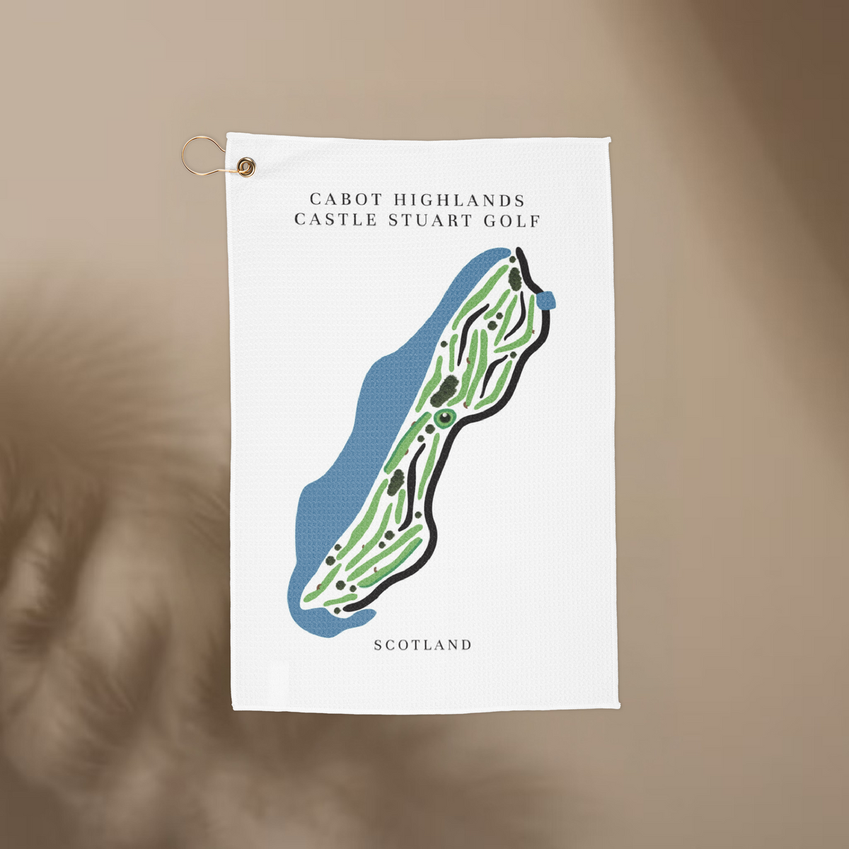 Cabot Highlands Castle Stuart Golf Course Prints, Scotland | Golf Course Print Towels | Golf Course Microfiber