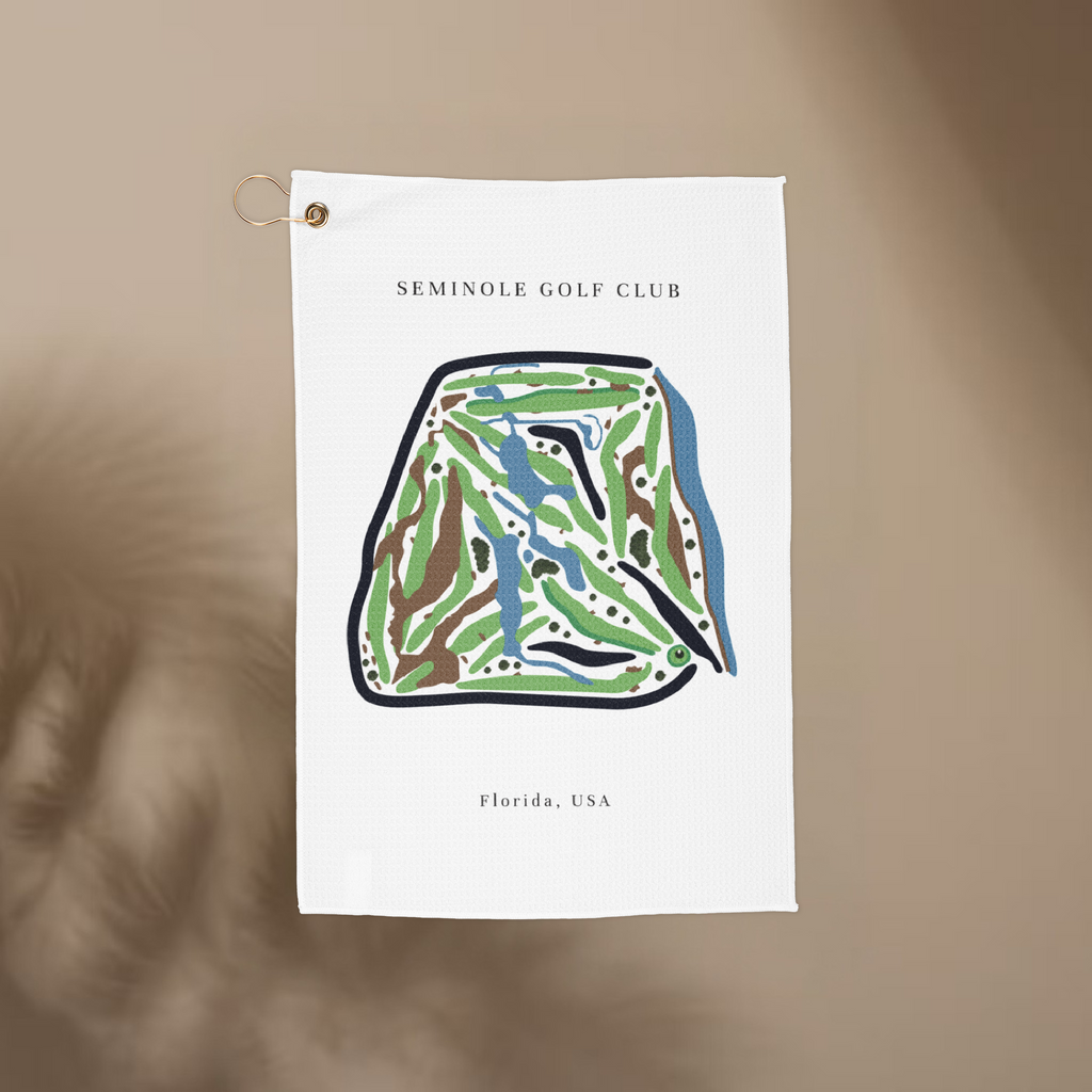Seminole Golf Club Golf Course Prints, Florida | Golf Course Print Towels | Golf Course Microfiber